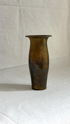 Vintage Hammered Brass Vase