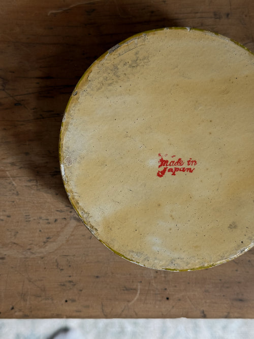 Antique Japanese Hand-Painted Papier-Mâché Box