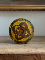Antique Japanese Hand-Painted Papier-Mâché Box