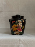 Vintage Hand-Painted Ceramic Crock
