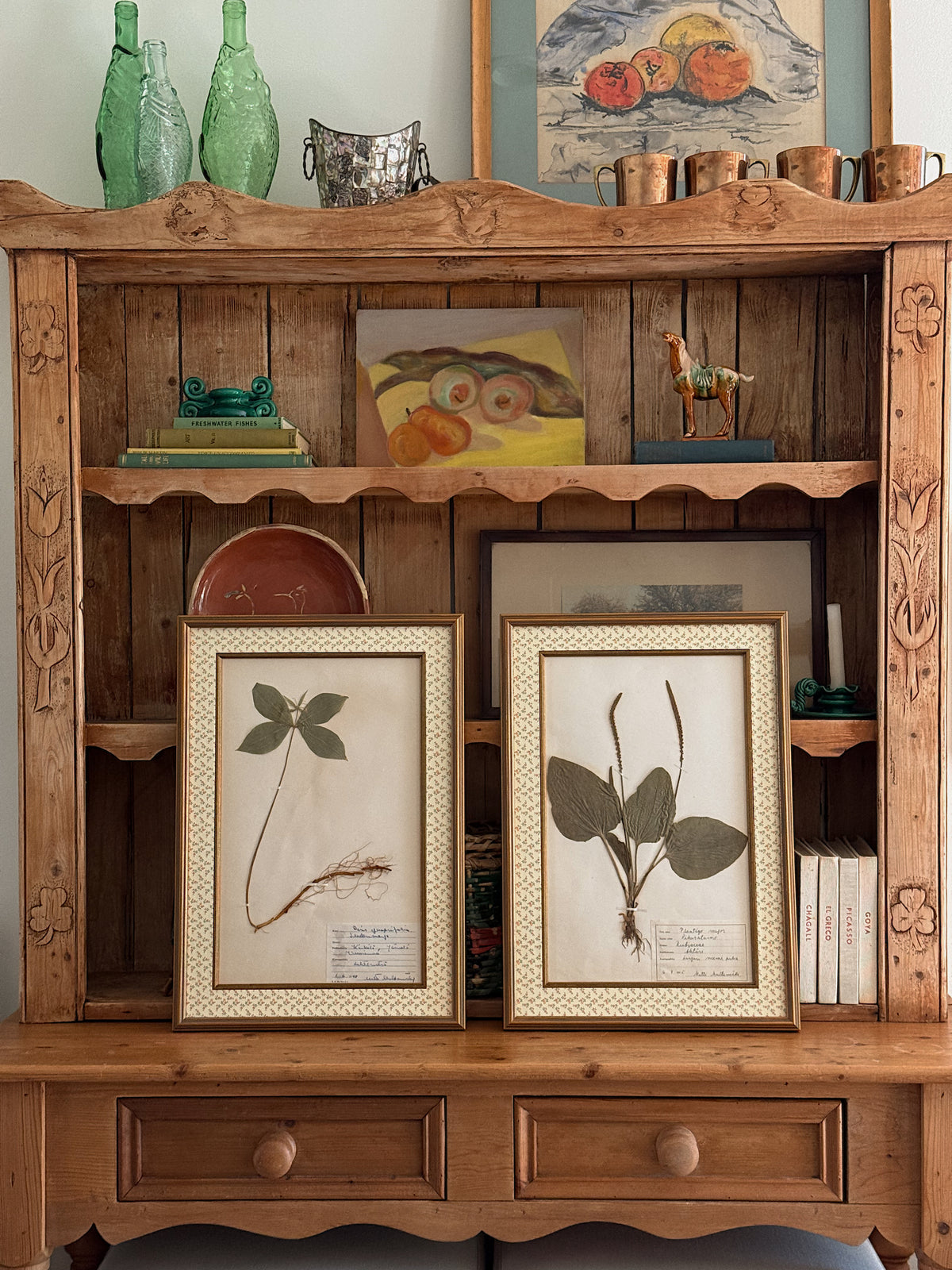 Vintage Finnish Herbarium Specimens, Custom Floral Matting
