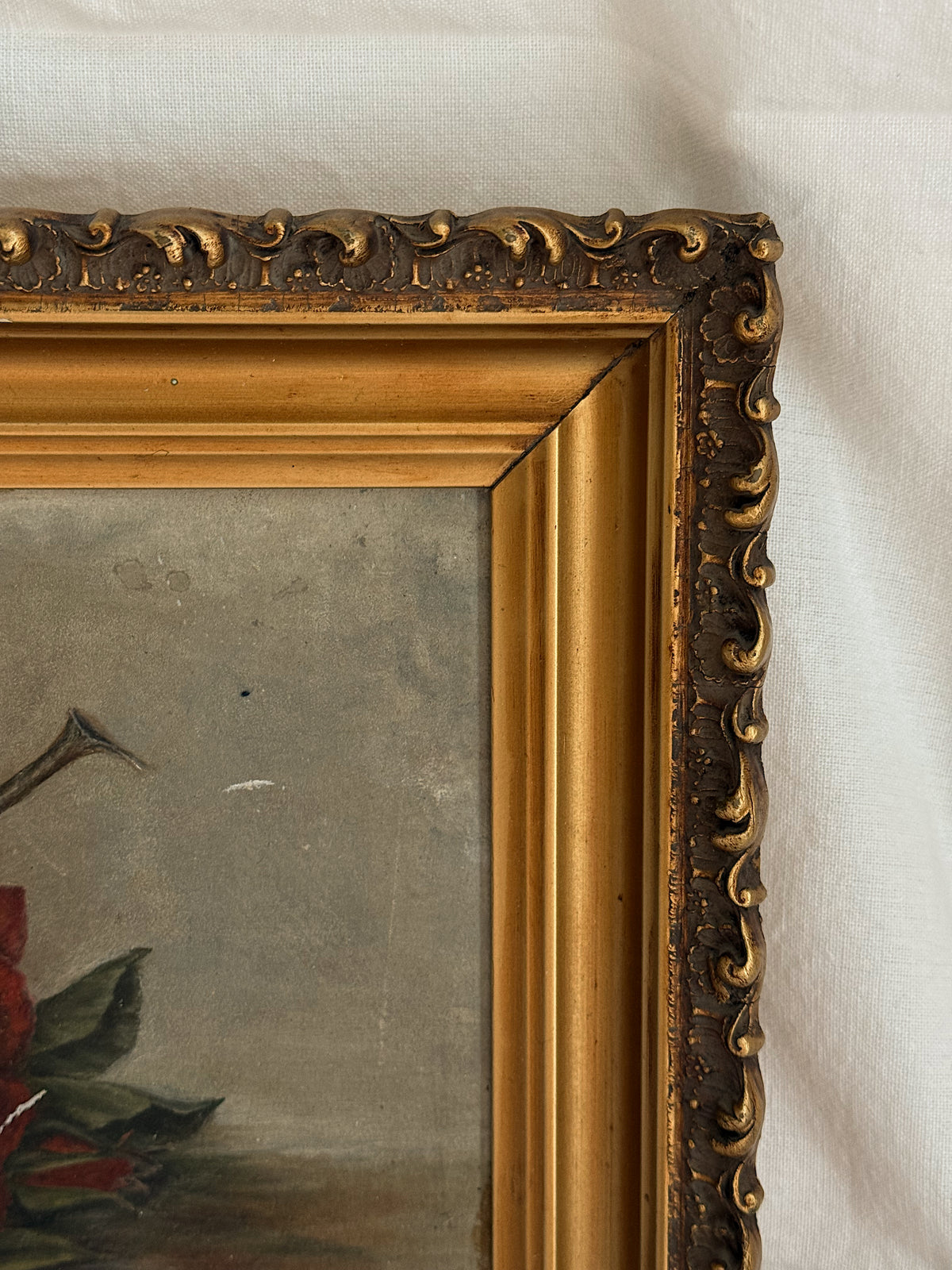 Vintage Floral Still Life Painting